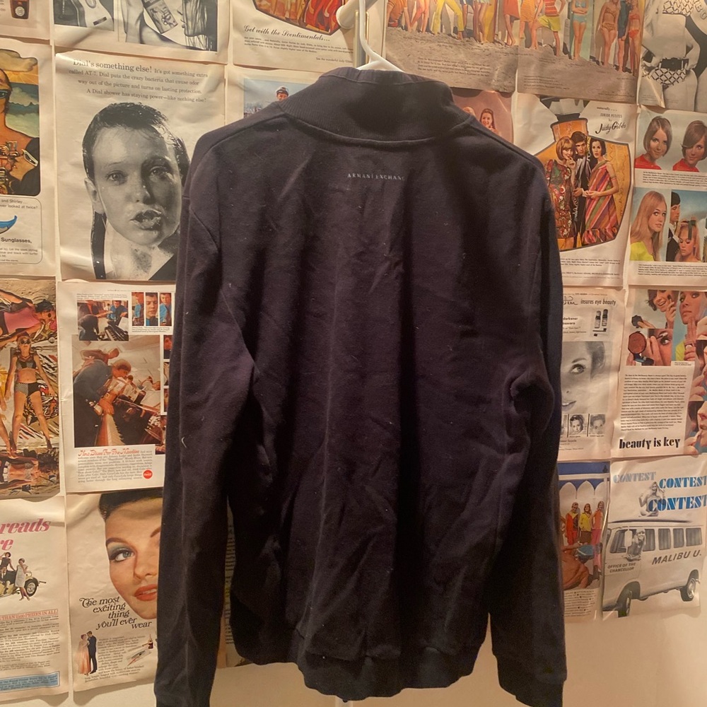 Armani Exchange Black Pullover Collared Crewneck - image 4